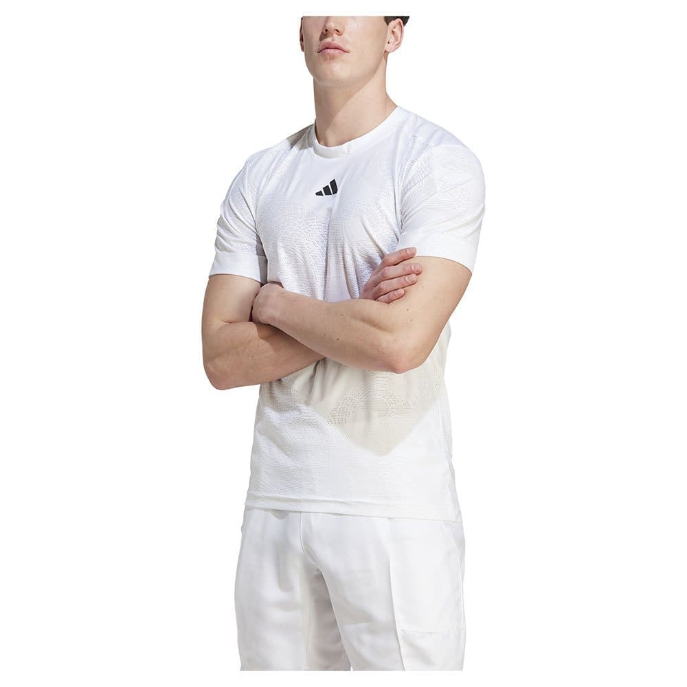 Adidas Aeroready Freelift Pro Short Sleeve T-shirt Wit S Man