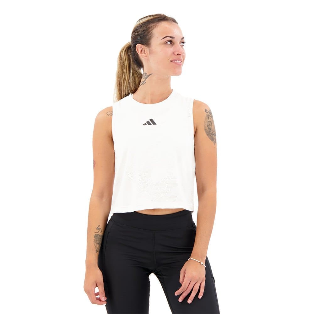 Adidas Aeroready Pro Sleeveless T-shirt Wit XS Vrouw