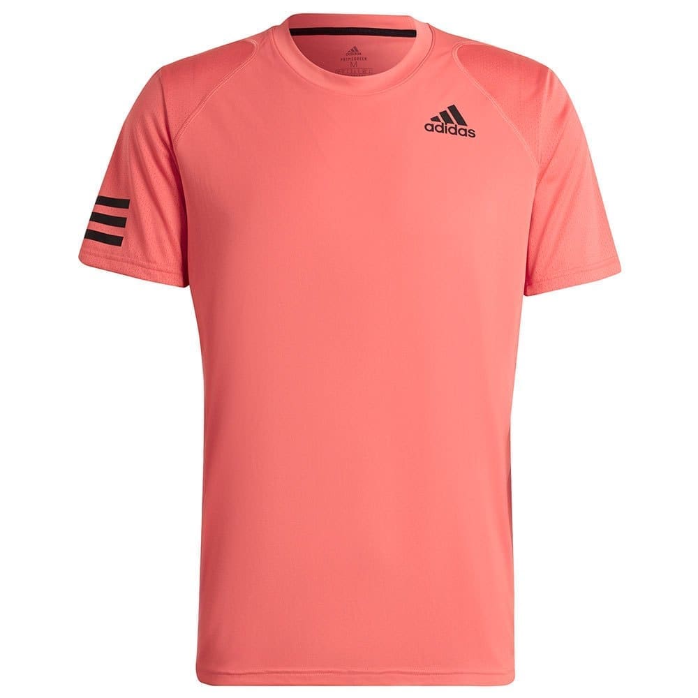 Adidas Badminton Club 3 Stripes Short Sleeve T-shirt Roze 2XL Man