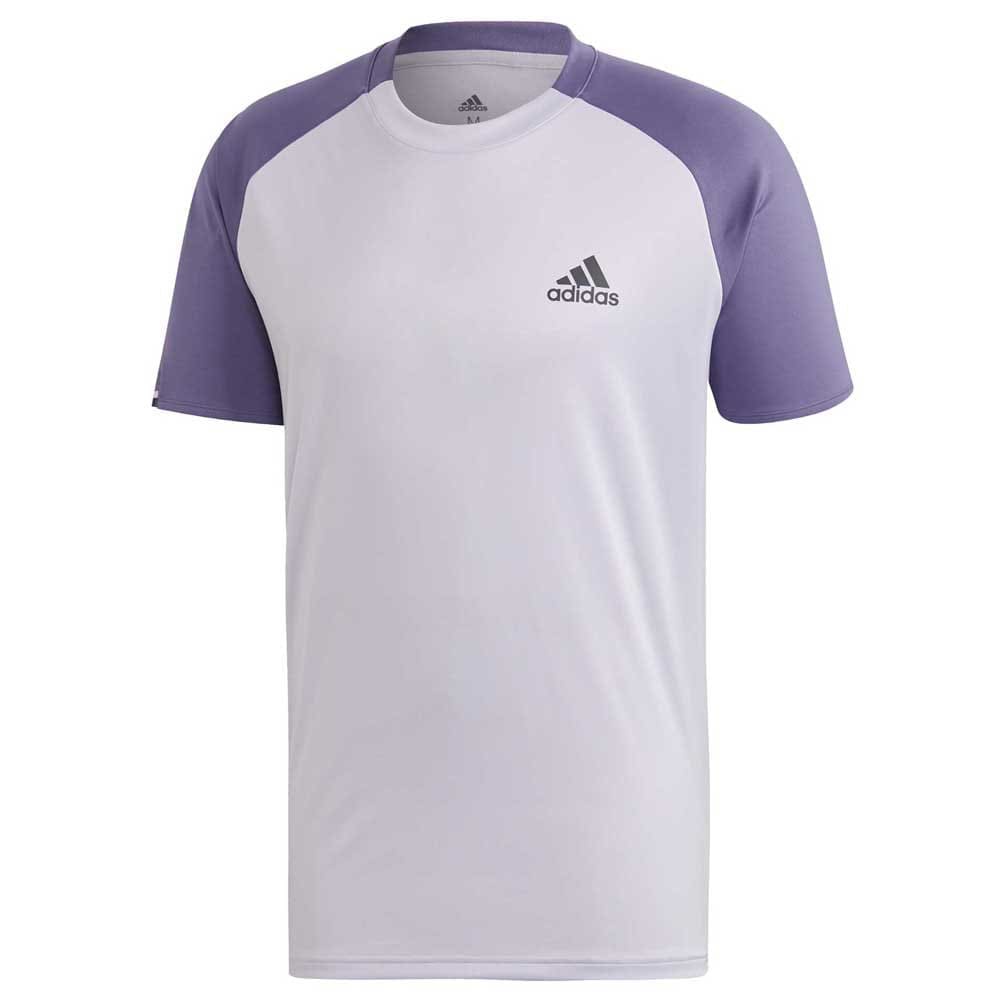 Adidas Badminton Club Colourblock Short Sleeve T-shirt Paars S Man