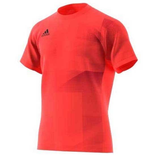 Adidas Badminton Freelift Olympic Heat.rdy Short Sleeve T-shirt Rood S Man