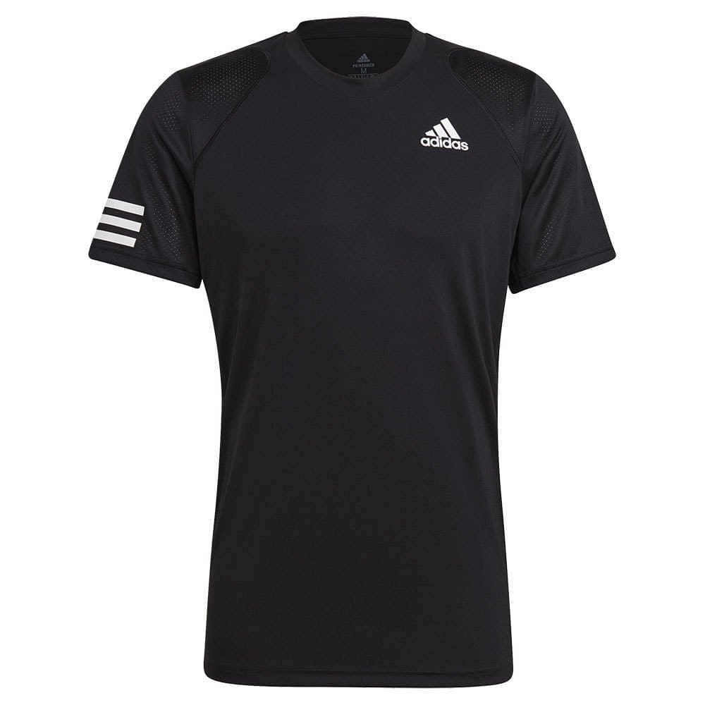 Adidas Club 3-stripe Short Sleeve T-shirt Zwart XS Man