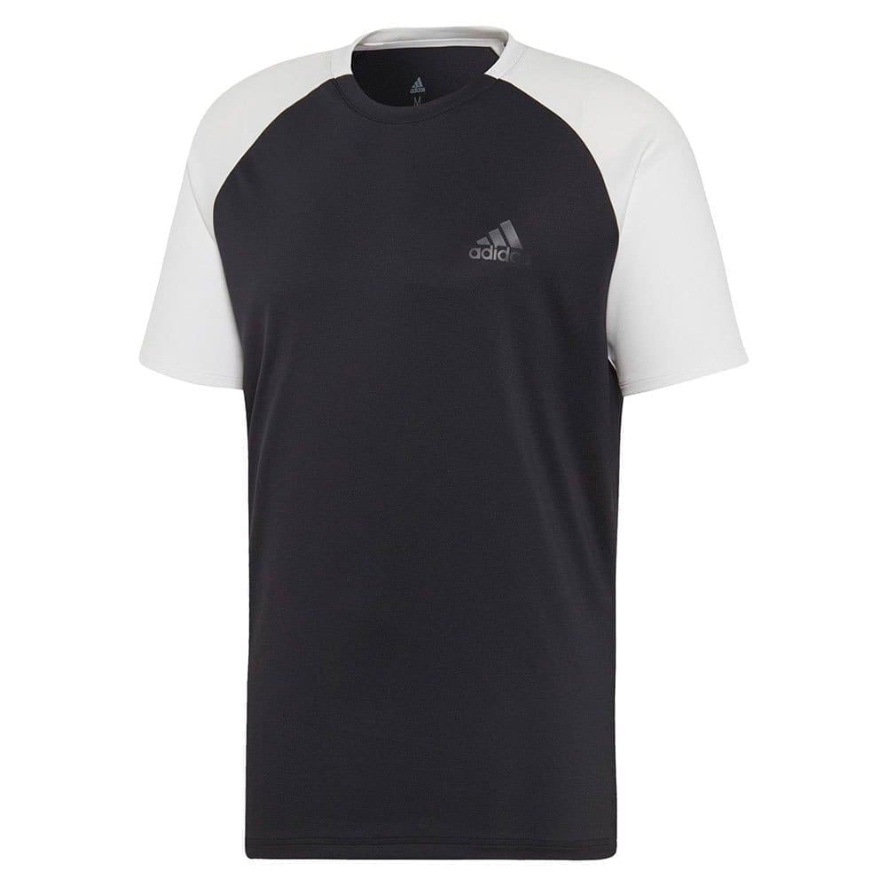 Adidas Club Colourblock Short Sleeve T-shirt Zwart XS Man