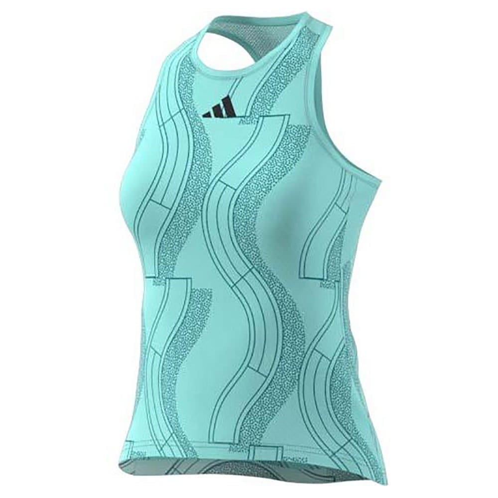 Adidas Club Graph Tank Sleeveless T-shirt Groen XS Vrouw