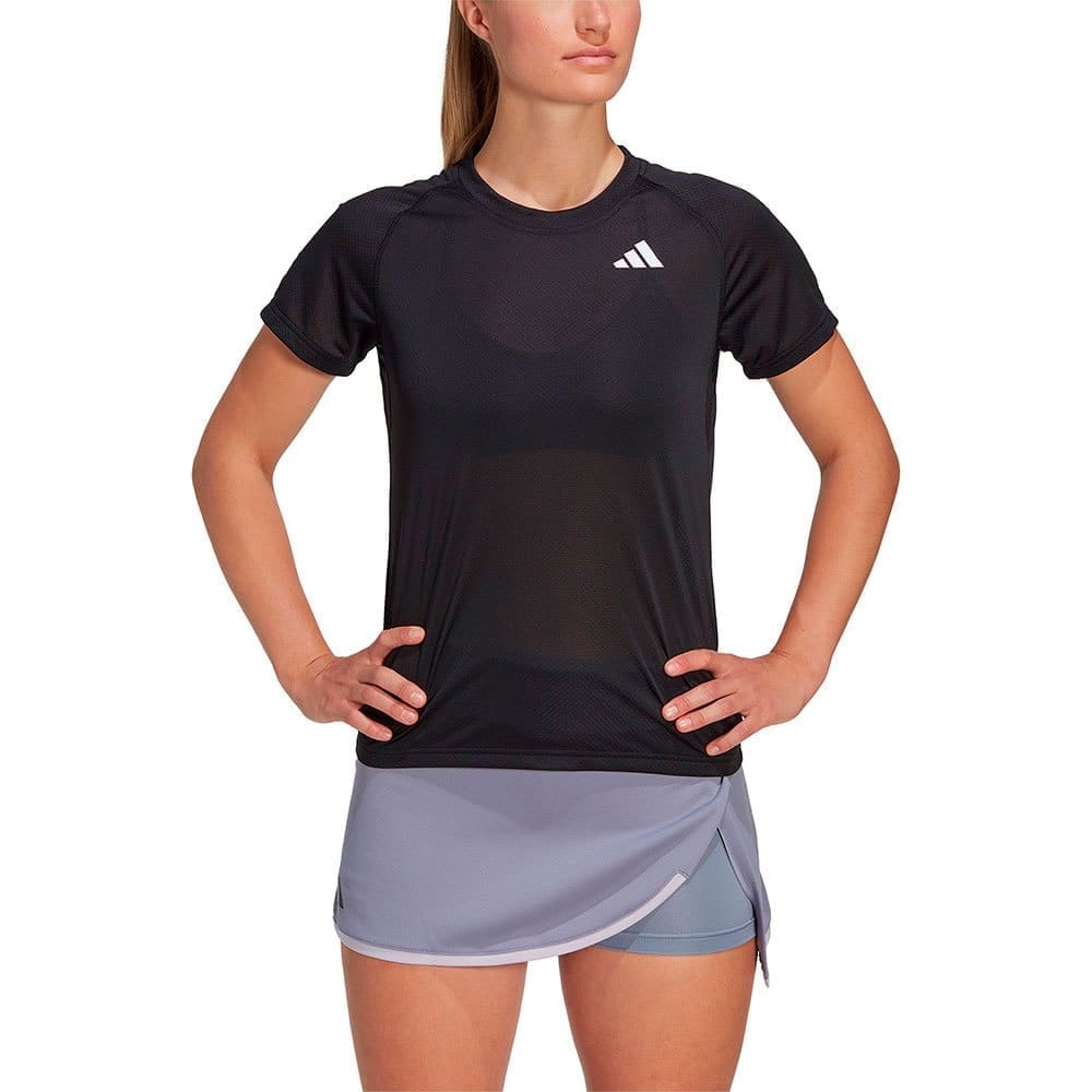 Adidas Club Short Sleeve T-shirt Zwart XS Vrouw