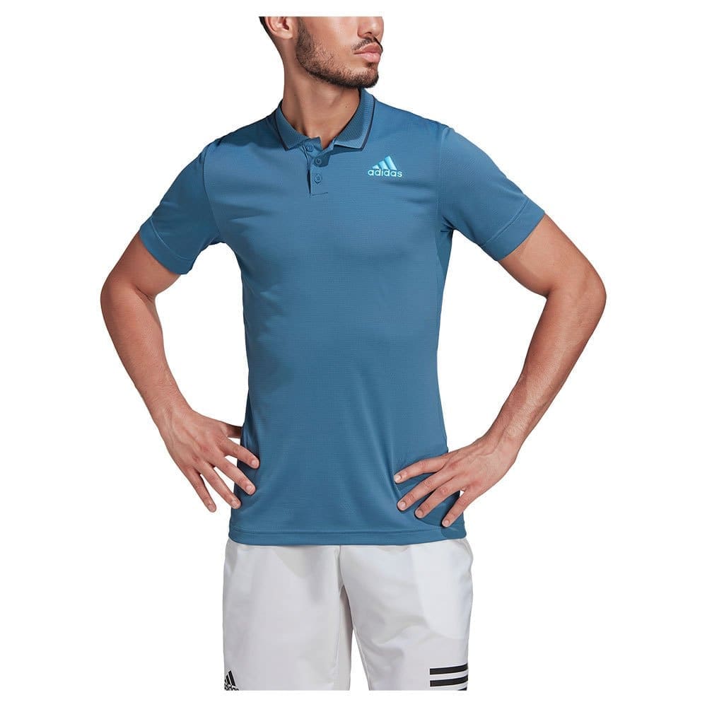 Adidas Freelift Short Sleeve Polo Blauw S Man