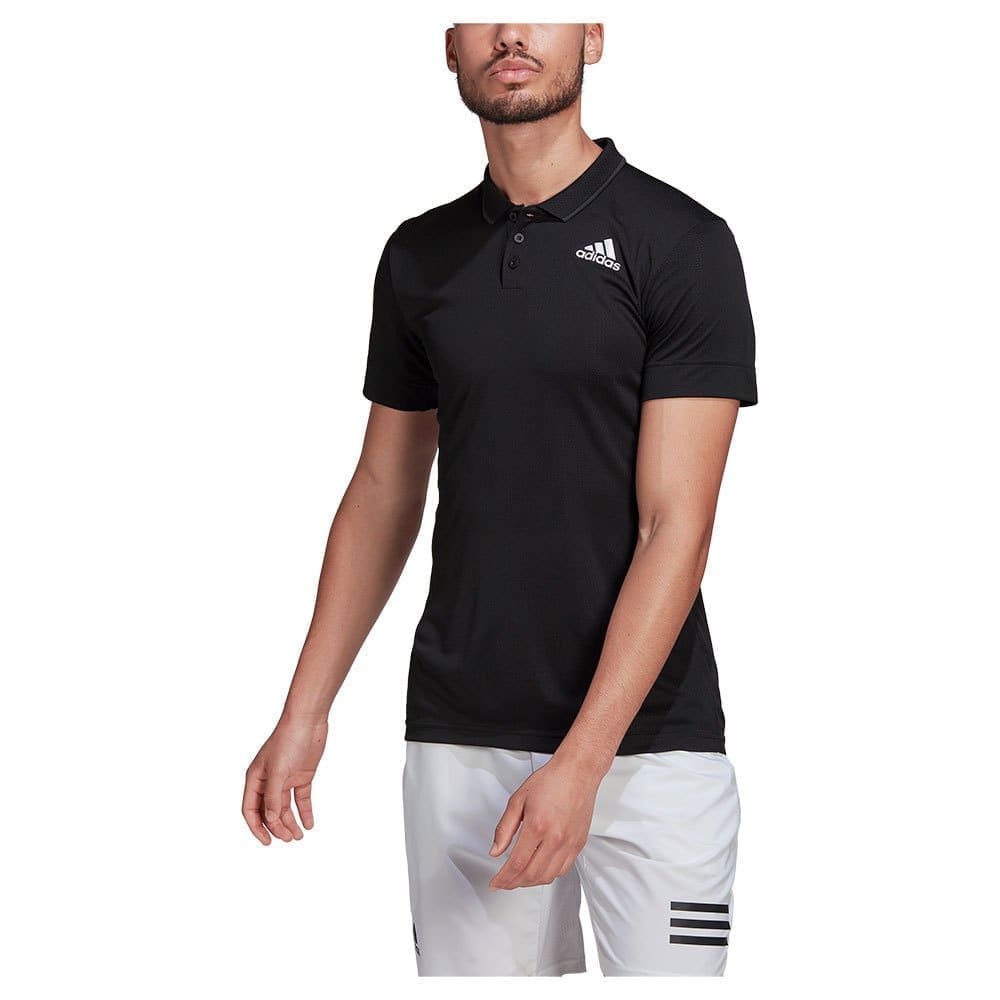 Adidas Freelift Short Sleeve Polo Zwart L Man