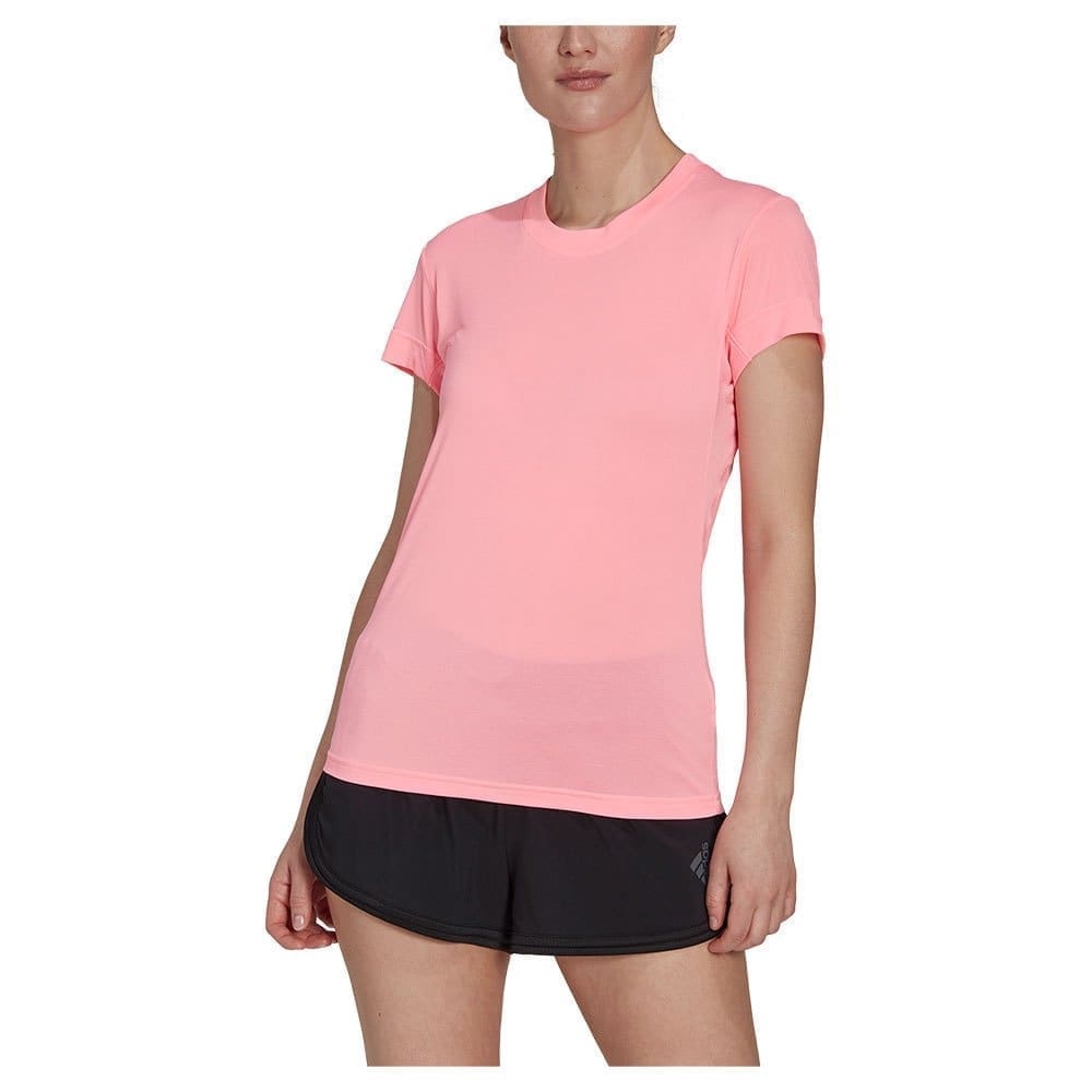 Adidas Freelift Short Sleeve T-shirt Roze M Vrouw