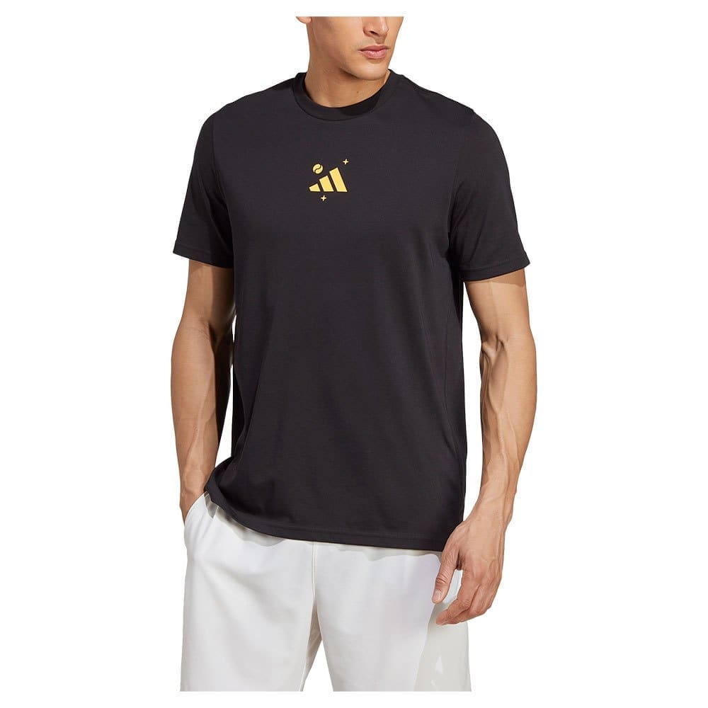 Adidas Tns Short Sleeve T-shirt Zwart XS Man