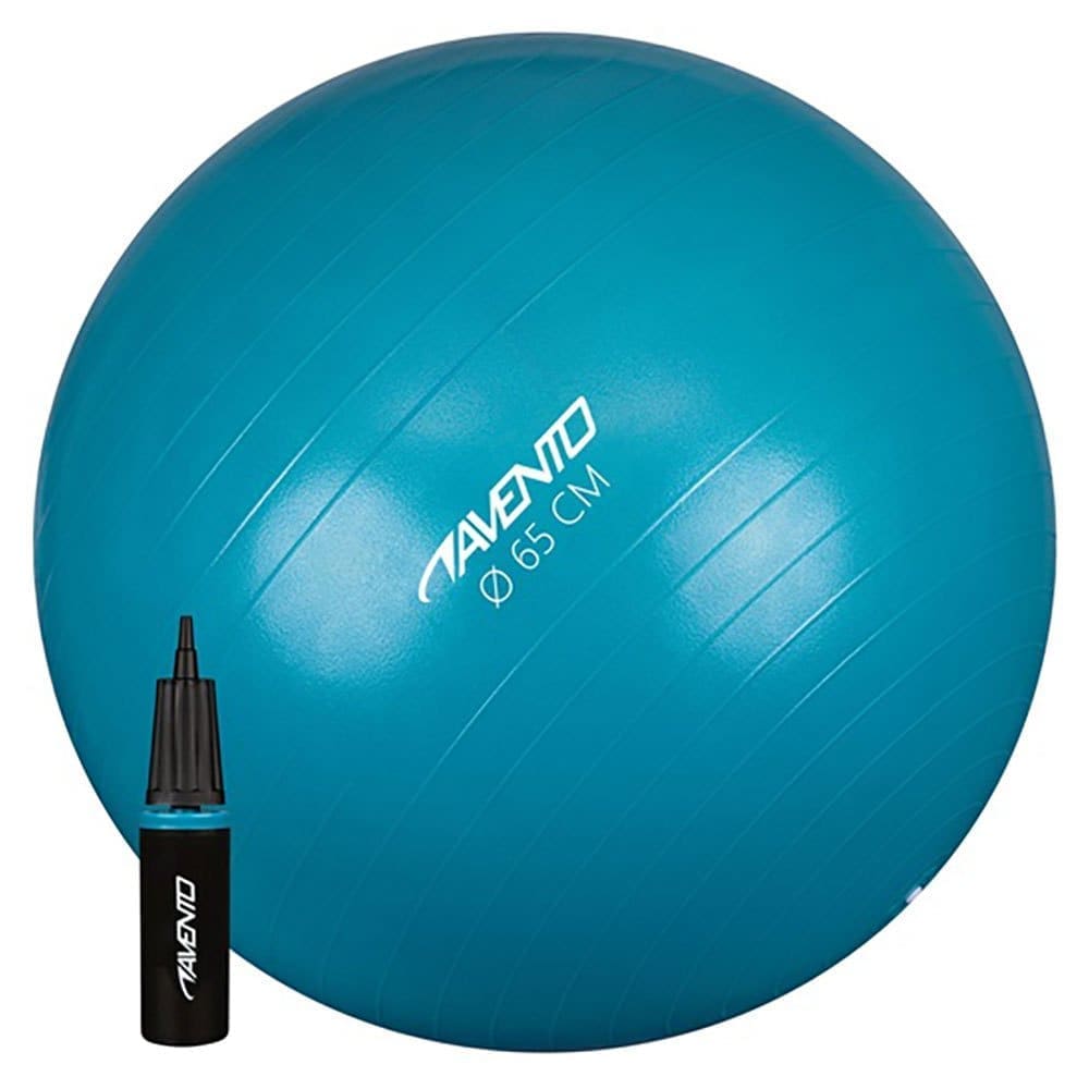 Avento Fitness/gym Ball Fitball Blauw 55 cm