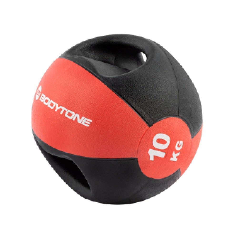 Bodytone Medicine Ball With Handle 10kg Rood 10 kg