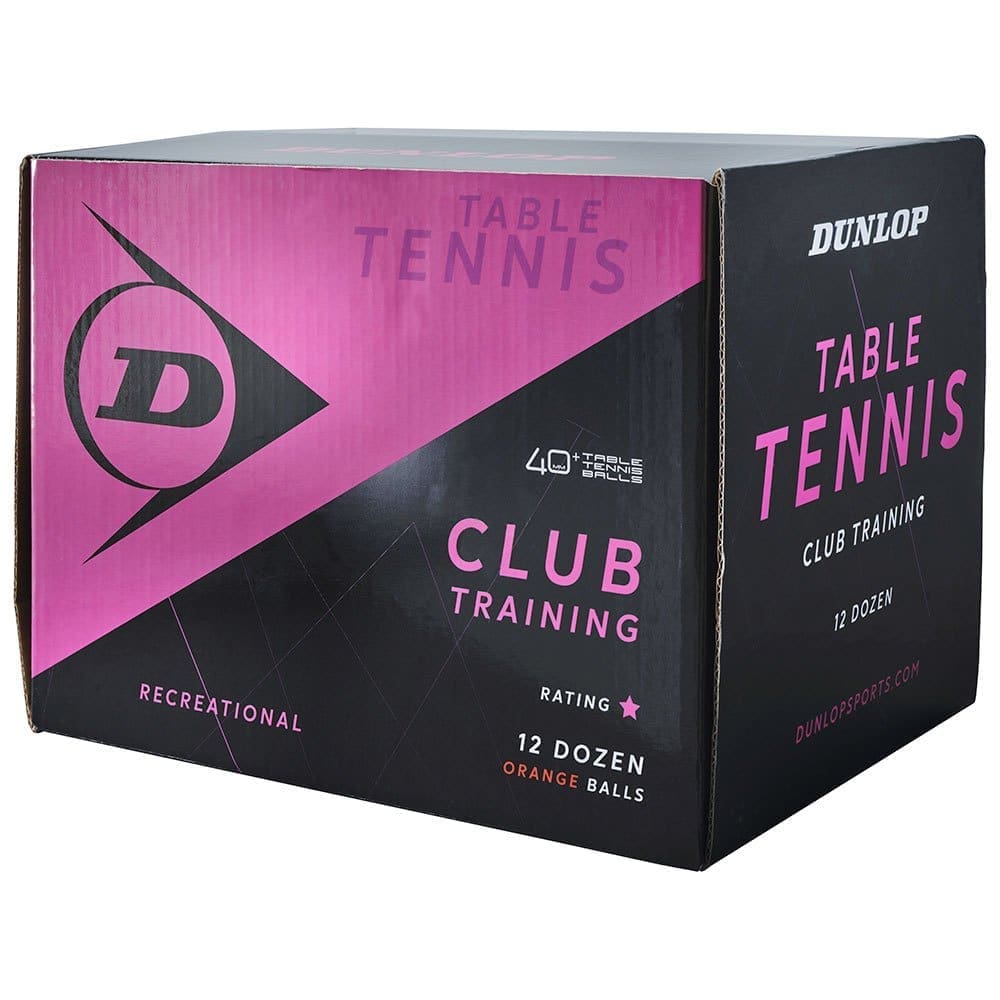 Dunlop 40+ Club Training Table Tennis Balls Oranje 144 Balls