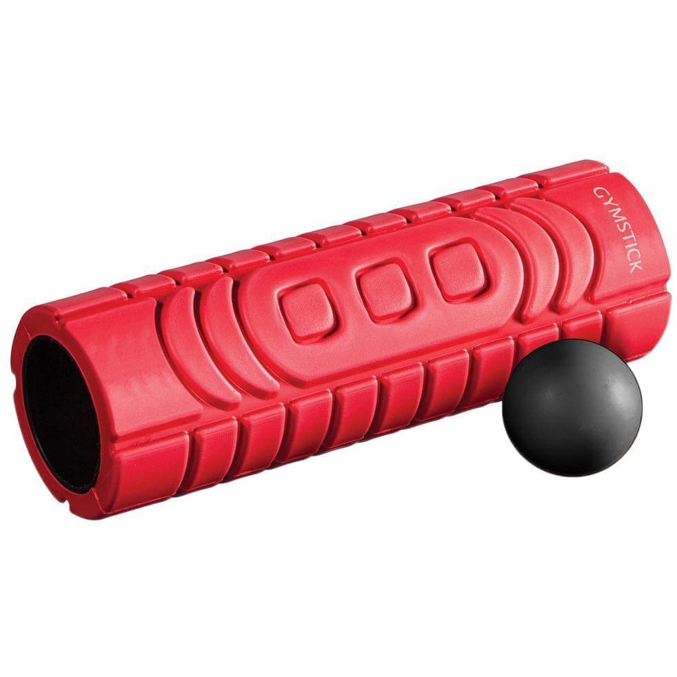Gymstick Travel Roller With Myofascia Ball Home Trainer Rood 10x30x10 cm