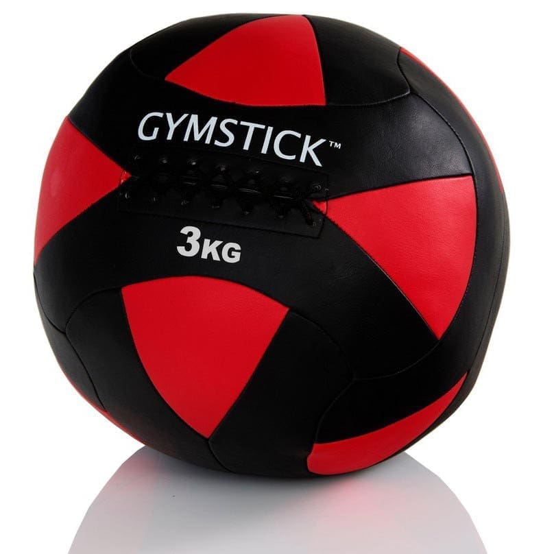 Gymstick Wall Medicine Ball 3kg Rood,Zwart 3 kg