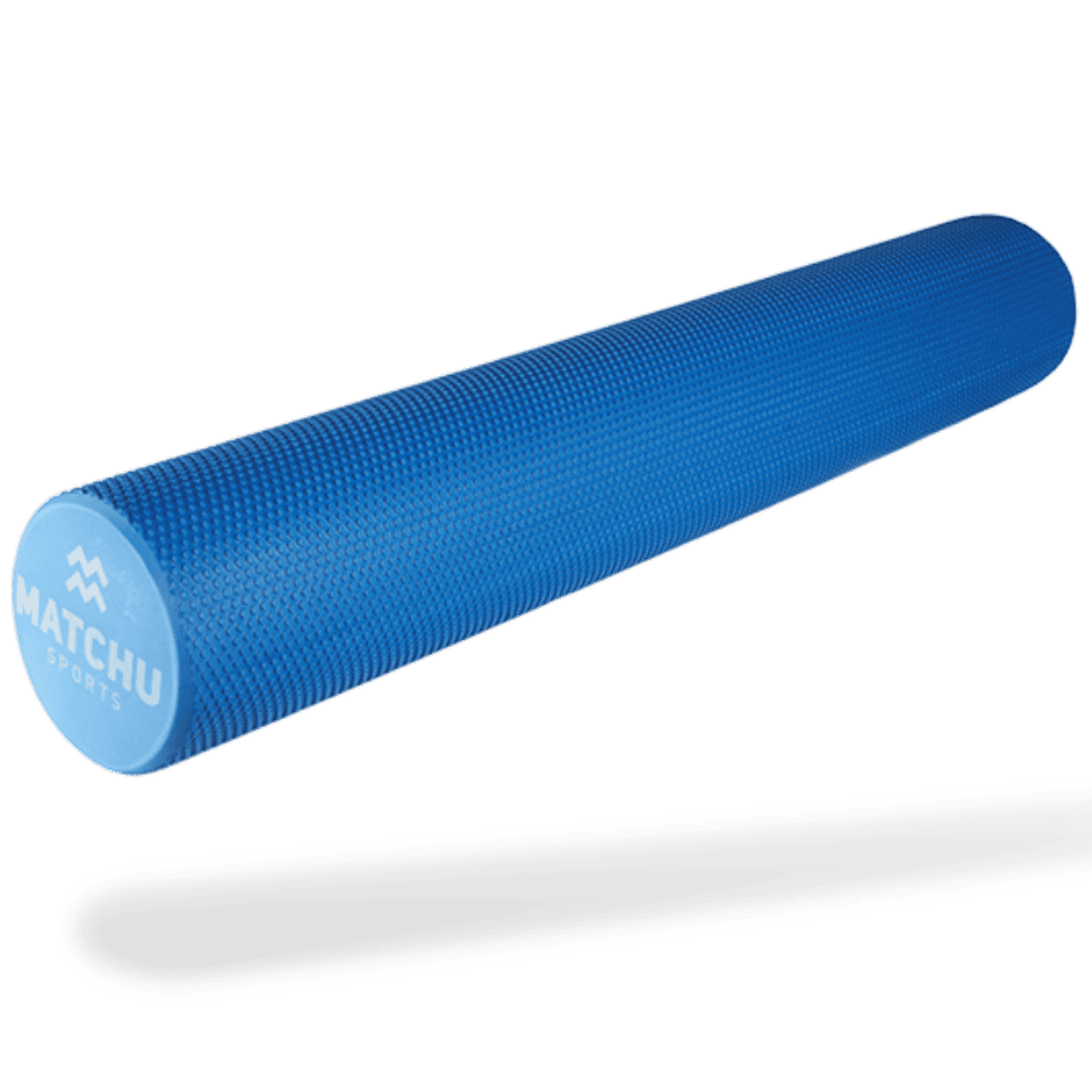 Matchu Sports Foam Roller Zacht 90cm - Blauw - 90cm - Ø 15cm