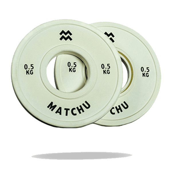 Matchu Sports Fractional plate 0.5 kg - 2 stuks - Beige - Rubber