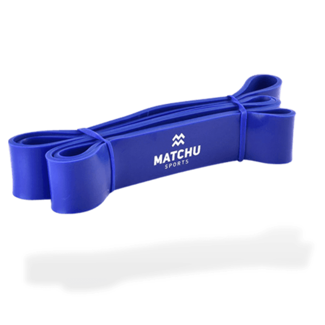 Matchu Sports Power band Heavy (45mm) - Blauw - 1 meter - Heavy - 23 - 54 kg