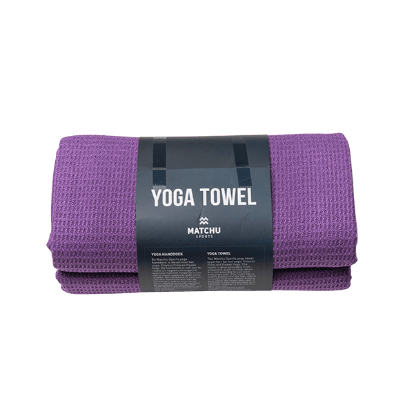 Matchu Sports Yoga handdoek Royal purple - Royal purple - 183 cm - 61 cm - 1 cm - 80% polyester en 20% polyamide