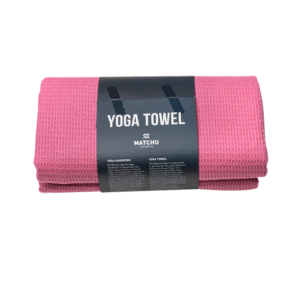 Matchu Sports Yoga handdoek elegant Pink - Elegant Pink - 183 cm - 61 cm - 1 cm - 80% polyester en 20% polyamide