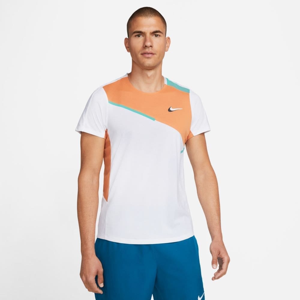 Nike Court Dri Fit Slam Short Sleeve T-shirt Wit XL Man