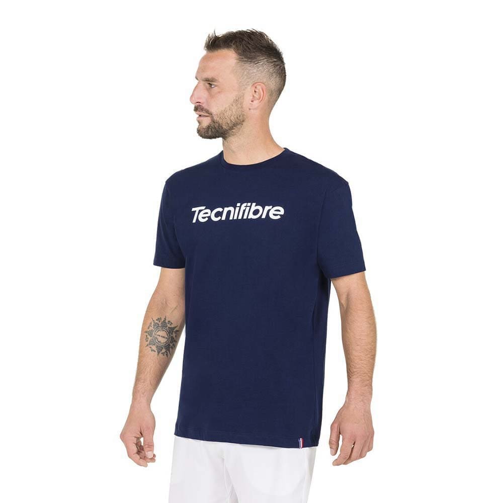 Tecnifibre Team Cotton Short Sleeve T-shirt Blauw S Man
