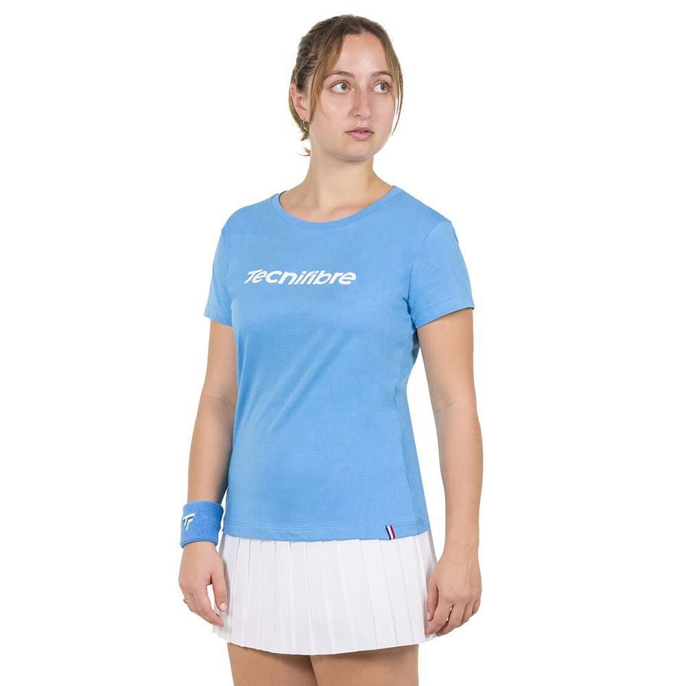 Tecnifibre Team Cotton Short Sleeve T-shirt Blauw XS Vrouw